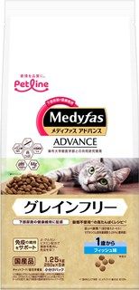 [ペットライン]メディファスアドバンス グレインフリー 1歳から フィッシュ味 1.25kg(250g×5)