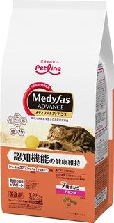 [ペットライン]メディファスアドバンス 認知機能の健康維持 7歳頃から チキン味 1.25kg(250g×5)