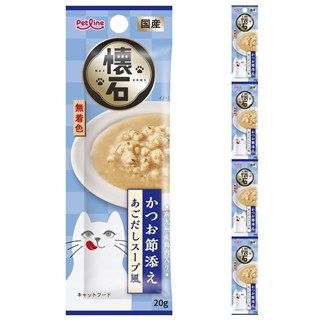[ペットライン]懐石 かつお節添え あごだしスープ風 80g(20g×4連)