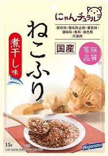 [はごろもフーズ]にゃんチュラル ねこふり 煮干し味 15g