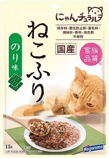 [はごろもフーズ]にゃんチュラル ねこふり のり味 15g