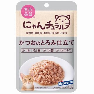 [はごろもフーズ]にゃんチュラルパウチ かつおのとろみ仕立て 40g