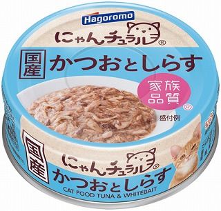 [はごろもフーズ]にゃんチュラル かつおとしらす 70g
