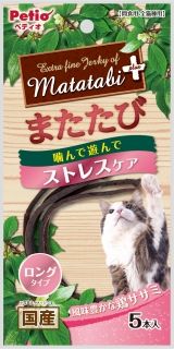 [ペティオ]またたびプラス ストレスケア ロングタイプ ササミ 5本入