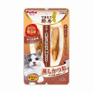 [ペティオ]できたて厨房 キャット 蒸しかつお かつお節味 2本入