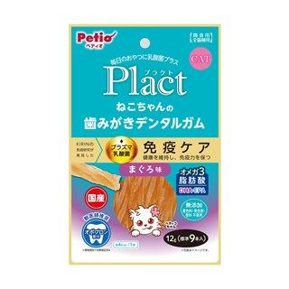 [ペティオ]プラクト ねこちゃんの歯みがきデンタルガム まぐろ味 12g