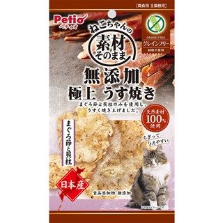 [ペティオ]ねこちゃんの素材そのまま 無添加極上うす焼き まぐろ節と貝柱 3g