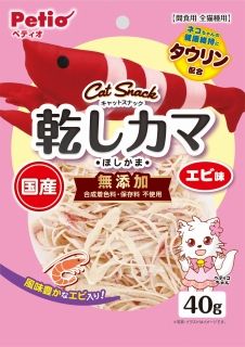 [ペティオ]キャットSNACK 乾しカマ エビ味 40g