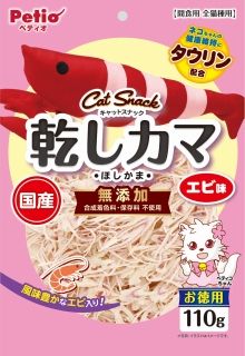 [ペティオ]キャットSNACK 乾しカマ エビ味 110g