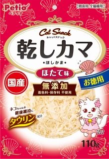 [ペティオ]キャットSNACK 乾しカマ ほたて味 110g