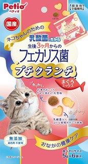 [ペティオ]ネコちゃんの乳酸菌のちから 3ヶ月からのフェカリス菌プチクランチまぐろ30g