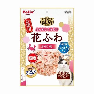 [ペティオ]キャットSNACK 乾しカマ 花ふわ かに味 減塩タイプ 60g