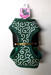 [岡野製作所]キャットハーネスリードSカラクサグリーン