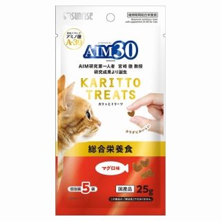 [サンライズ]AIM30 カリッとトリーツ マグロ味 総合栄養食 5g×5袋