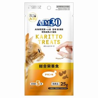 [サンライズ]AIM30 カリッとトリーツ チキン味 総合栄養食 5g×5袋
