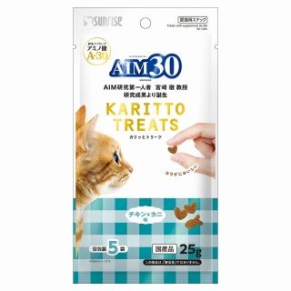 [サンライズ]AIM30 カリッとトリーツ チキン&カニ味 5g×5袋