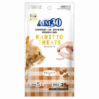 [サンライズ]AIM30 カリッとトリーツ チキン&ビーフ味 5g×5袋