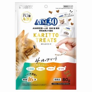 [サンライズ]AIM30 カリッとトリーツ 4種のアソート 牧場の旨みセレクション 80g