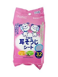 [ペットプロ]耳そうじシート 32枚入