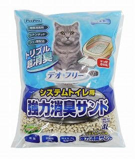 [ペットプロジャパン]デオフリー システムトイレ用強力消臭サンド 4L