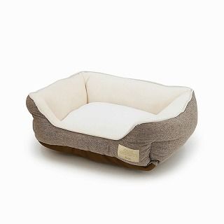 [ペットプロジャパン]Homey オールシーズンスクエアベッド S ブラウン