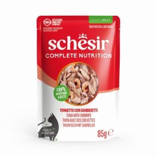 [Schesir]シシア パウチ ツナwithエビ 85g