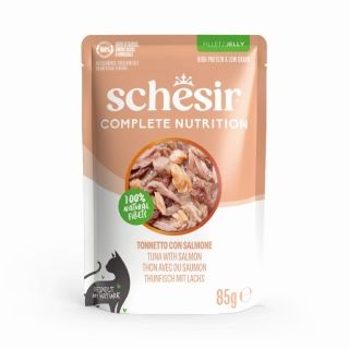 [Schesir]シシア パウチ ツナwithサーモン 85g