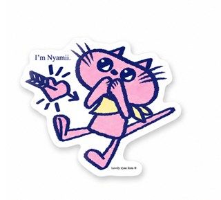 [Lovelyにゃんフェスタ]Nyamiiステッカー「みつけた」(公式グッズ)
